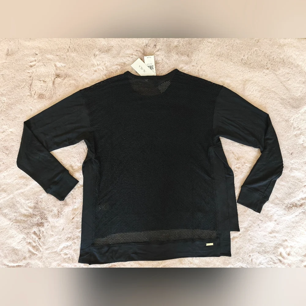 Alala Heron Sweatshirt Black Mesh Long Sleeve Top Women’s Size M / Medium